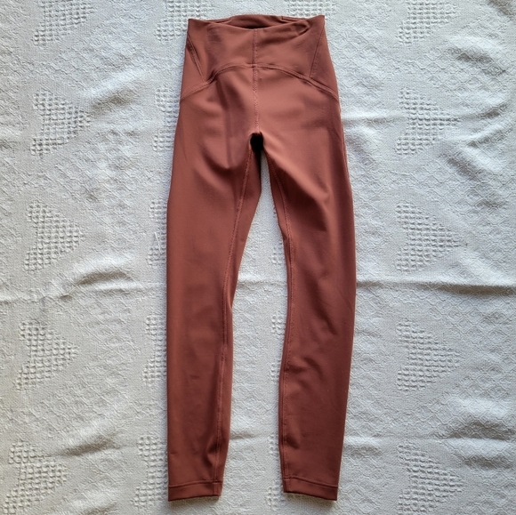 Lululemon In Still High-Rise Athletic Activewear 25" Legging , Ancient Copper - Picture 2 of 10